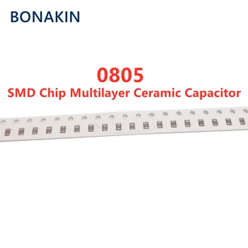 50PCS 0805 27NF 273K 50V 100V-250V 500V 10% X7R SMD Chip Capacitor Cerâmico Multilayer