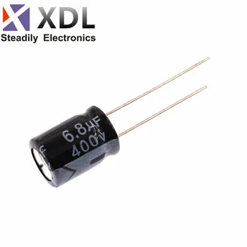 10PCS Superior de qualidade 400V6.8UF 10*13 6.8 UF 400V 10*13MM capacitor Eletrolítico hjxrhgal