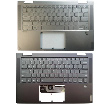 NOVO teclado do portátil de Lenovo Yoga C740-14 C740-14IML-NOS do teclado no apoio para as mãos Com impressão digital buraco
