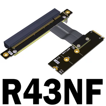 M. 2 NVMe para PCIe x16 de Extensão Riser Cabo para Gen3 M. 2 NGFF STX placa-mãe GPU Nvidia/AMD Placas Gráficas