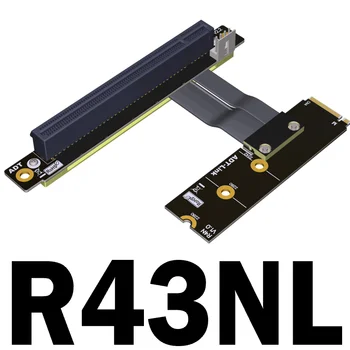 M. 2 NVMe para PCIe x16 de Extensão Riser Cabo para Gen3 M. 2 NGFF STX placa-mãe GPU Nvidia/AMD Placas Gráficas