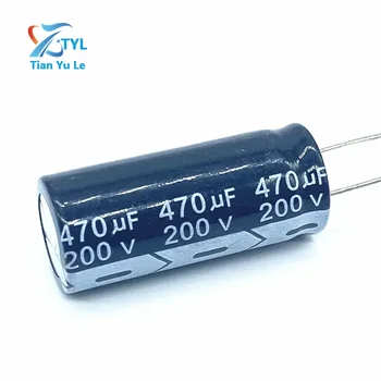 5pcs/monte 200v 470UF 200v 470UF capacitor eletrolítico de alumínio tamanho 18*40 20%