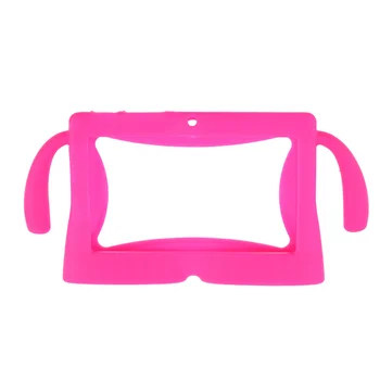 Universal Polegadas Tablet Protetora Macia Capa de Silicone Pele Escudo Protetor com Alças para Q88 crianças, Crianças Tablet