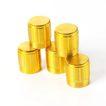 10PCS WH148 15*17mm Potenciômetro Botão Tampa de Ouro da Liga de Alumínio o Botão Caps