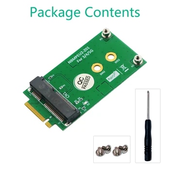 M. 2 Chave B para o Mini Adaptador PCI-E Riser Board Conversor para 3G/4G/5G do Módulo de Apoio 3042/3052 de Tamanho Completo Mini-PCIE Cartão para a área de Trabalho