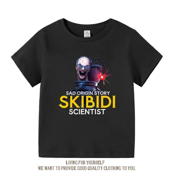 Skibidi Wc T-shirt de Verão Meninas Crianças de Impressão de mangas Curtas com Crianças de Animação dos desenhos animados Jogo de Roupas