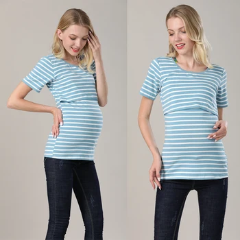 Emoção Mães Verão Maternidade Tops Lactação Superior a Gravidez Roupas de Maternidade Amamentação Para Mulheres Grávidas T-shirt