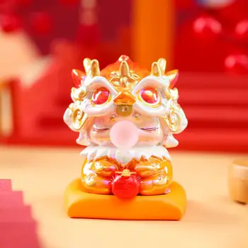 O Ano Novo chinês do Dragão Ornamento Dragão Enfeite para Decoração de Home Office Auspicioso Presente de Ano Novo Rico Cores Símbolo de Boa Sorte
