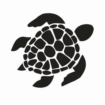 Tartaruga de mar de Animais Cortados Carro Decal Adesivo Janela pára-choques laptop decalque de Parede Decoração - 3 Tamanhos e 20 Cores Disponíveis