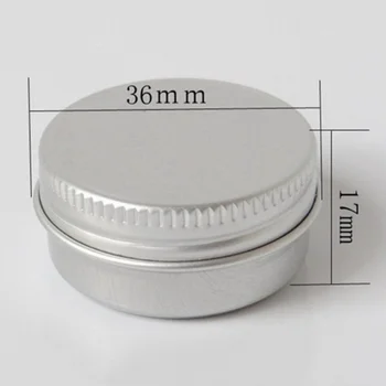 1PCS 15G ML de Rosca Pequena Caixa de Alumínio de Embalagens Caixa de DIY Roxo Grama de Colar Caixa de Alumínio Pode Circular Selado Caixa de Alumínio