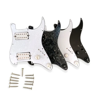3Ply PVC Guitarra Eléctrica Conselho Pickguard Captadores com EXEMPLOS de Captação de Pré-Carregado NOVO