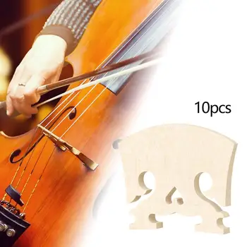 10 Peças De Madeira 4/4 Completo Tamanho Violino Violino Ponte Instrumento Acessório