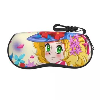 Menina Kawaii Anime Candy Candy Óculos Caso Conveniente Caixa De Óculos De Sol A Caixa De Armazenamento Pequeno Olho Contatos Caso