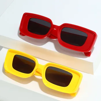 Retro Retângulo Óculos de Homens, Mulheres da Moda a Marca de Designer Praça de Óculos de Sol das Senhoras Vintage Condução Óculos de Tons UV400