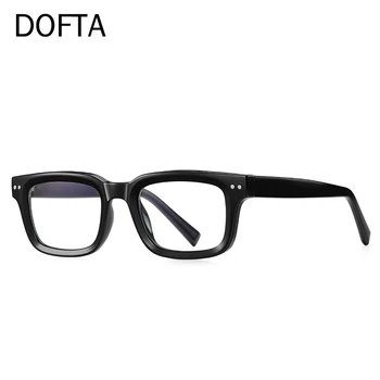 DOFTA TR Miopia Óculos de Armação Homens Praça Computador Óculos Novo Macho Clássico Óptico Completo Prescrição de Óculos com Armações de Mulheres