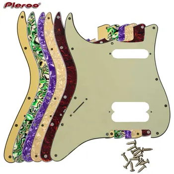 Pleroo Partes de Guitarra - Para FD-NOS Canhoto 72' 11 Furo do Parafuso de Iniciar Padrão do Leitor de Humbucker Hs Guitarra pickguard Zero Placa
