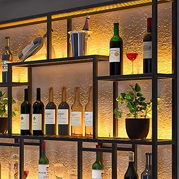 Restaurante Moderno Vinho Armários Única Garrafa De Parede De Beber Vinho Adega De Cocktail Condições Para Botellero Vino Móveis De Cozinha