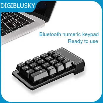 Com fio/sem Fio Teclado Numérico 19 Teclas de Bluetooth Compatível com as Teclas do teclado Numérico o teclado numérico Teclado Digital Para PC Tarefa da Contabilidade do Teclado