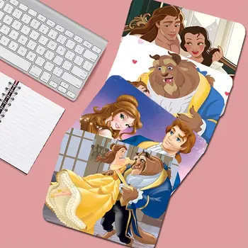 Disney Belle Princesa tapete de rato Pequeno dos desenhos animados Anime Gaming Mouse Pad Teclado Mouse Tapetes Lisos Empresa para PC Gamer Mousemat